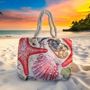 Canvas Beach Bag Tote